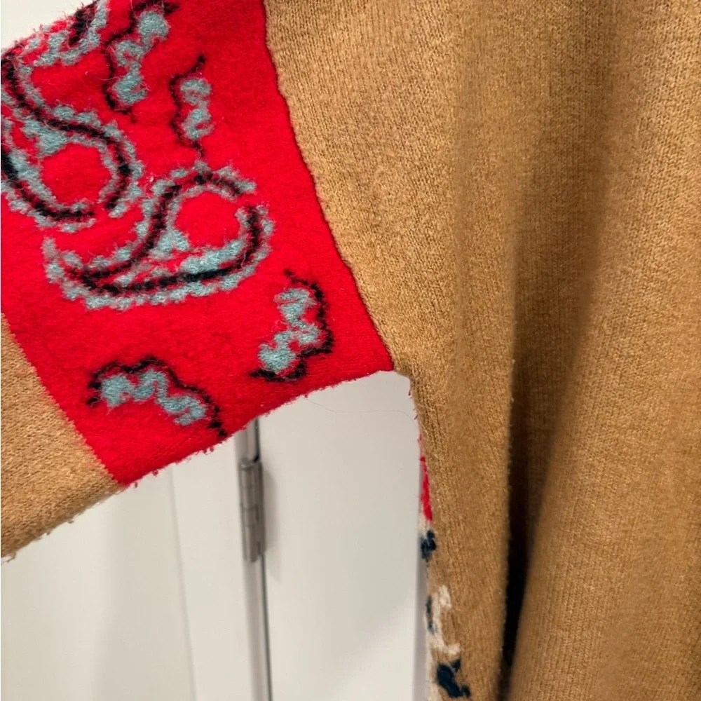 Anthropologie Rachael Patchwork Knit Sweater Size Medium - Picture 13 of 15